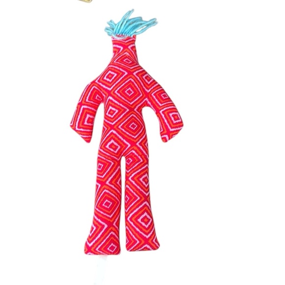 Classic Dammit Doll Pink With Blue Hair 12” Whackable Stress Relief - Picture 4 of 4